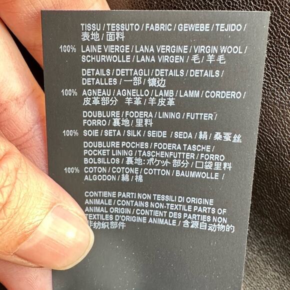 Saint Laurent Tuxedo Jumpsuit size FR 34 Black Wool Leather trim Pants - Picture 10 of 11